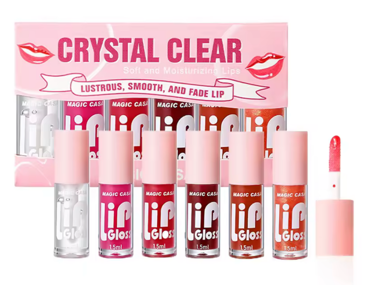 6 Mini Magic Lip Gloss Collection