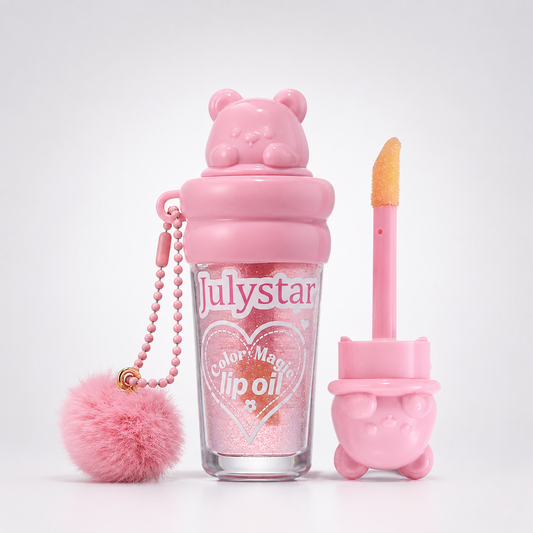 Colour Magic Bear Lip Oil + Fluffy Charm
